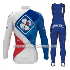 Tenue Maillot M/L + Collant à Bretelles 2017 FDJ N001